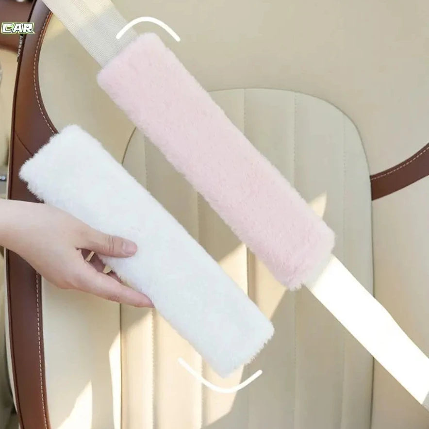 Ultra-Soft Plush Car Seat Belt Shoulder Pad