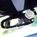 Luxury Camellia Flower Crystal Leather Car Accessories