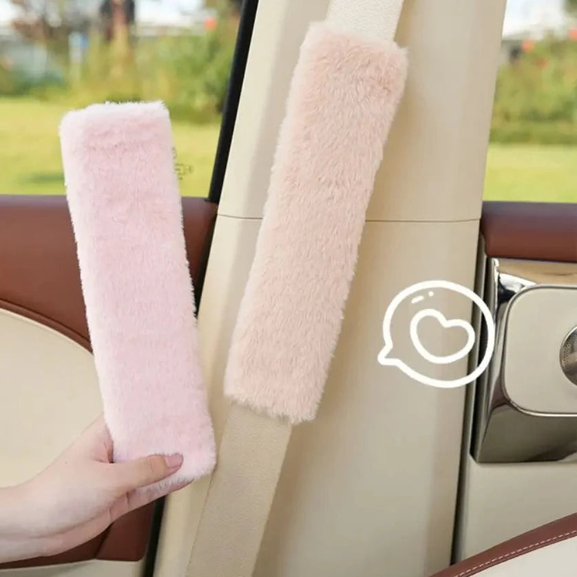 Ultra-Soft Plush Car Seat Belt Shoulder Pad