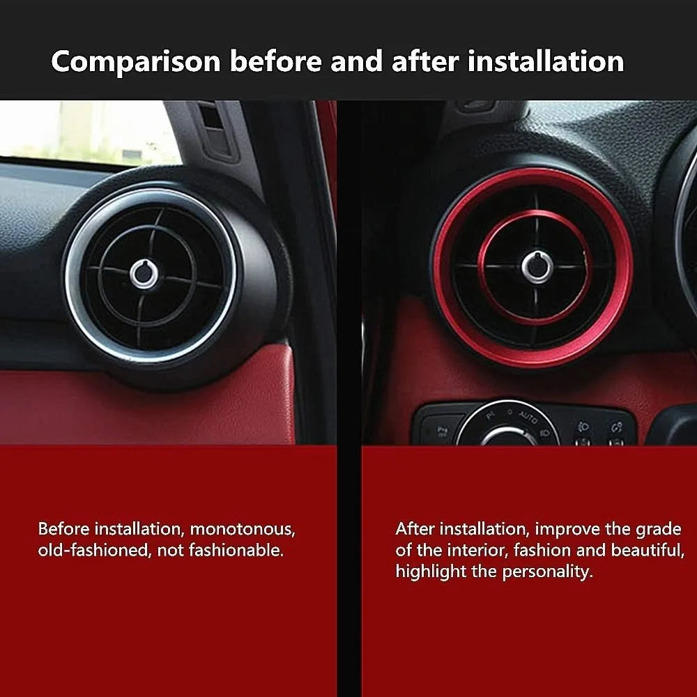 Premium Aluminum Interior Trim Rings for Alfa Romeo