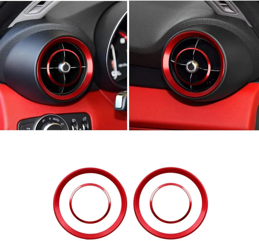 Premium Aluminum Interior Trim Rings for Alfa Romeo