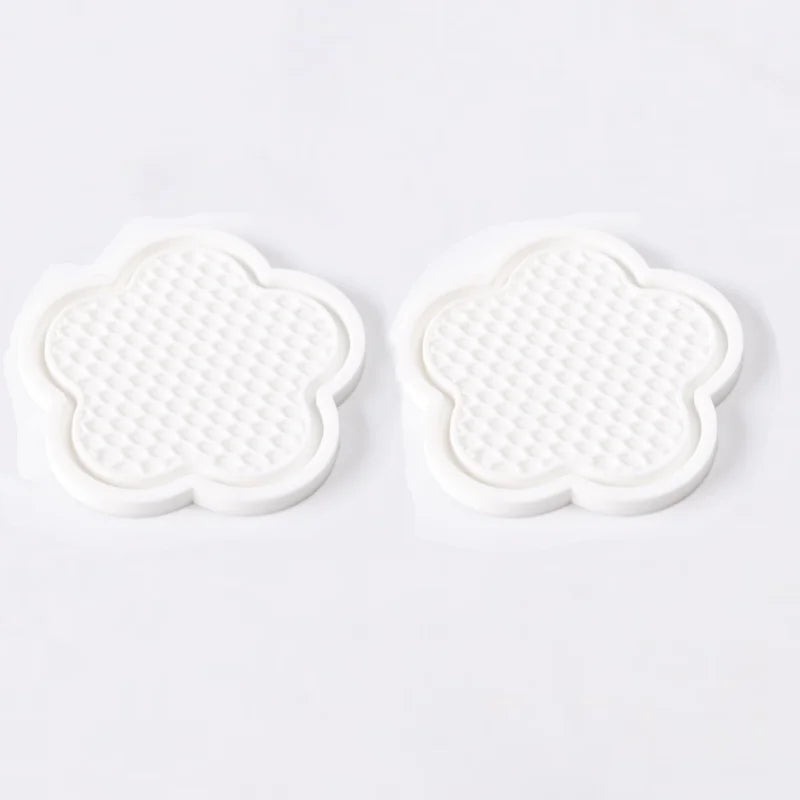 2PCS Anti-Slip Flower Silicone Car Cup Coasters